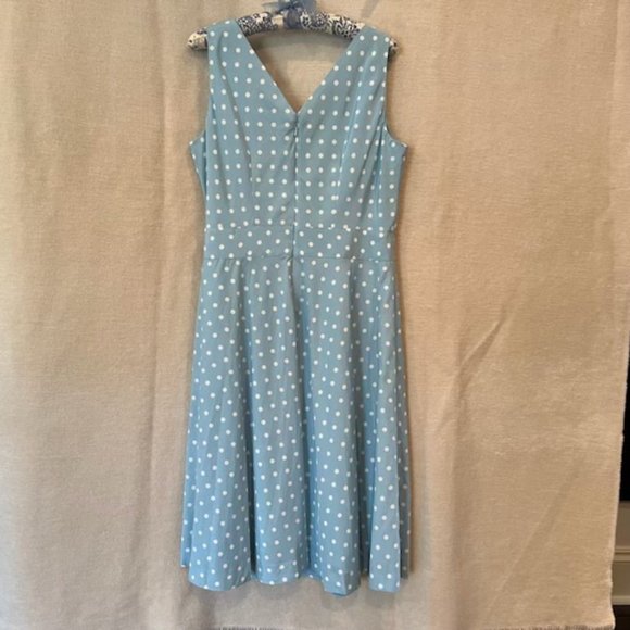 J. Peterman Polka Dot Sleeveless Dress - Picture 2 of 3